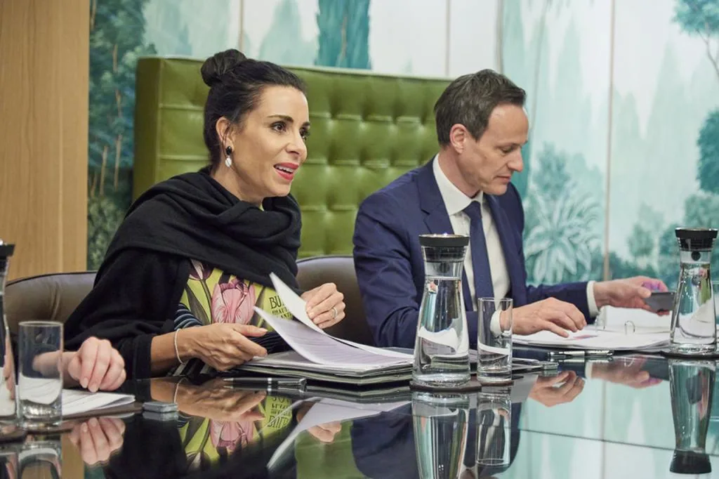 Aussenministerin Dominique Hasler und Martin Frick, Leiter Amt für Auswärtige Angelegenheiten beim Treffen mit Singapurs Aussenminister Vivien Balakrishnan.