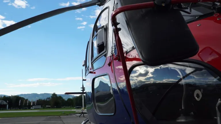 Polizeihubschrauber Libelle in Hohenems
