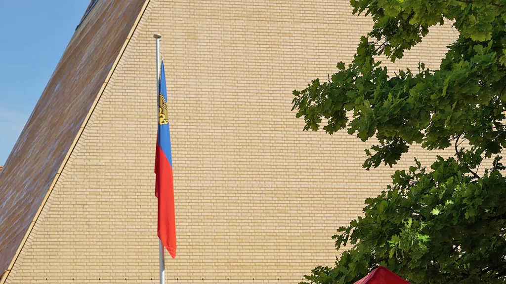 Flagge vor dem Landtag