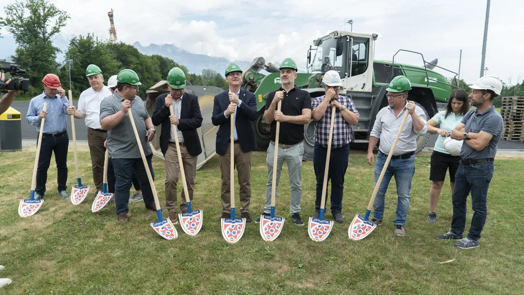Spatenstich LFV Leistungszentrum in Schaan