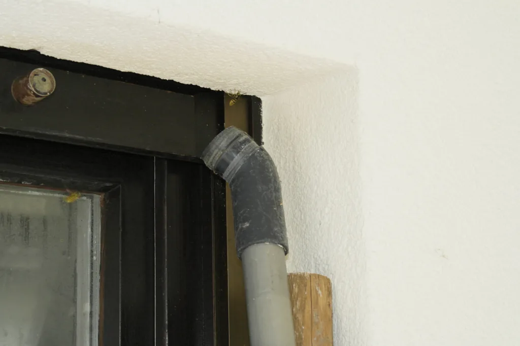 Wespennest im Rolladenkasten