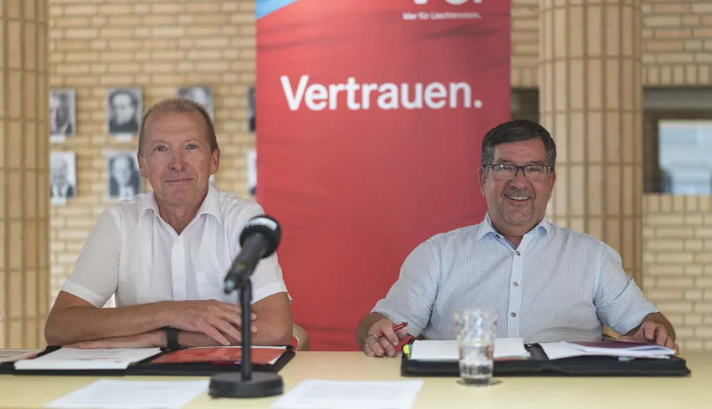 VU Pressekonferenz mit GünterVogt und Peter Frick