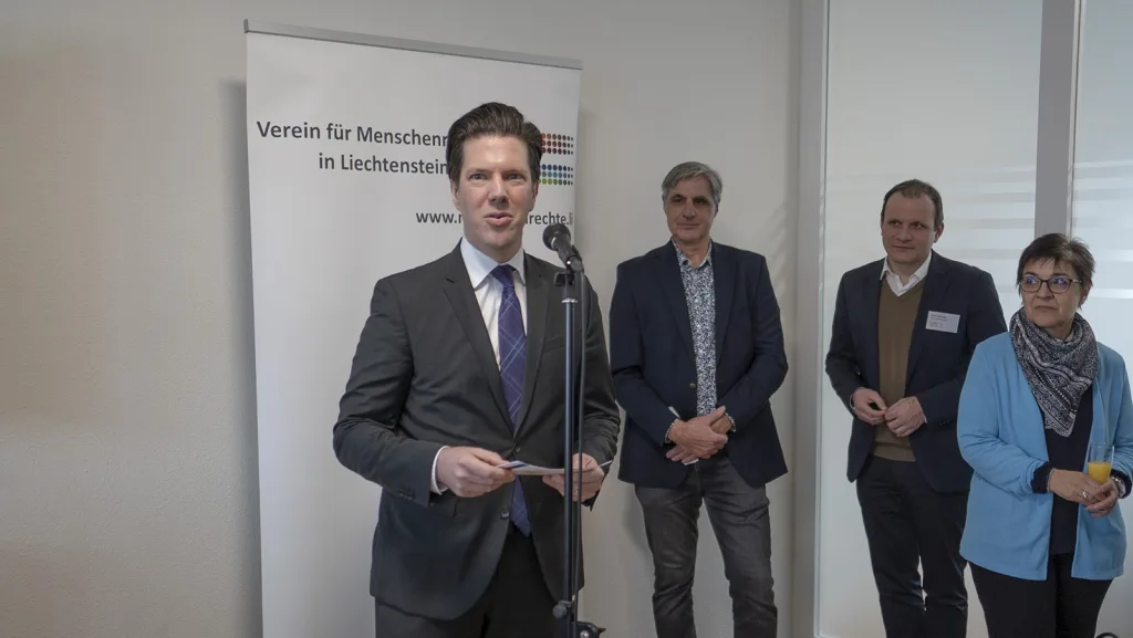 Geselschaftsminister Manuel Frick