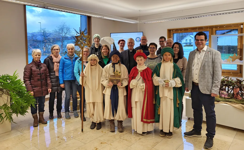 Sternsinger zu Gast bei Vorsteher Christian Öhri