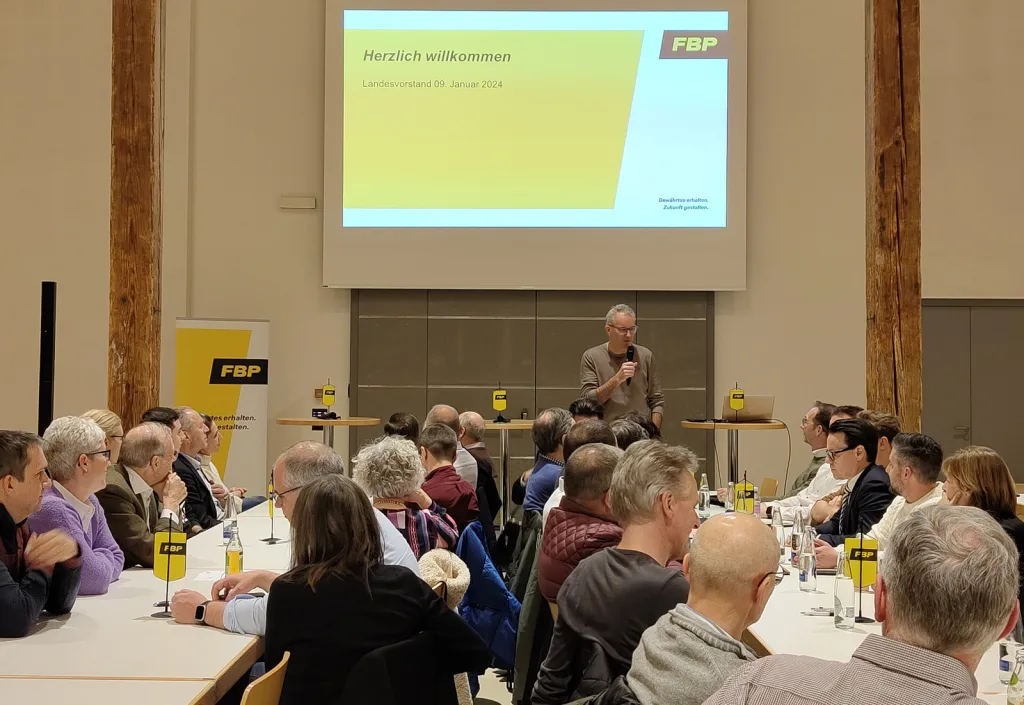 FBP Landesvorstand diskutiert über die "Direktwahl der Regierung"