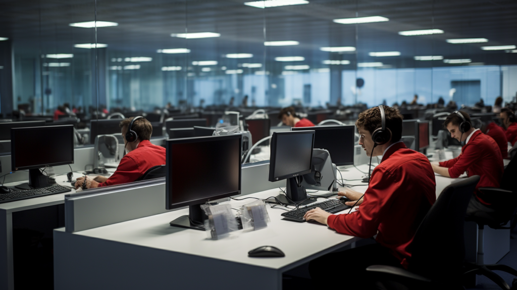Arbeiter einem Büro