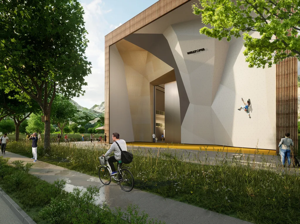 Visualisierung der Kletterhalle