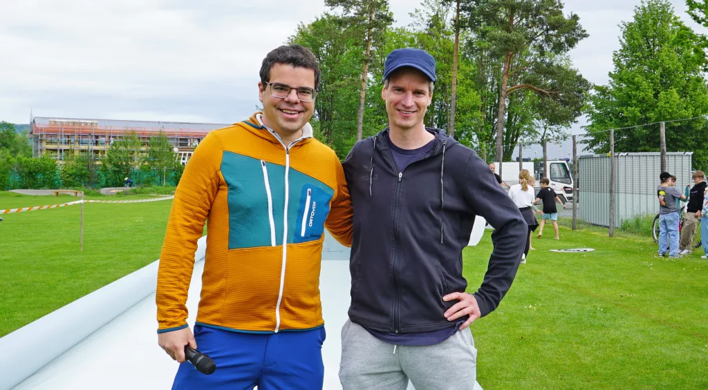 Vorsteher Christian Oehri und Jürgen Tömördy