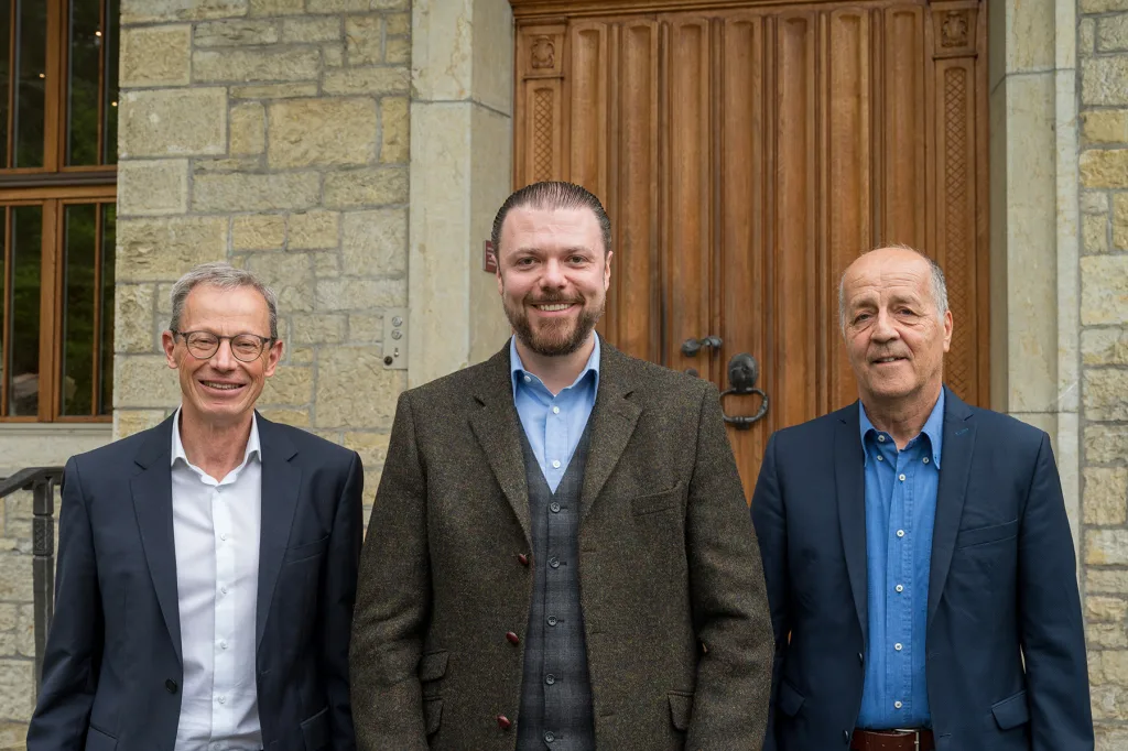 Daniel Quaderer, Dr. Emanuel Schädler und Helmut Konrad