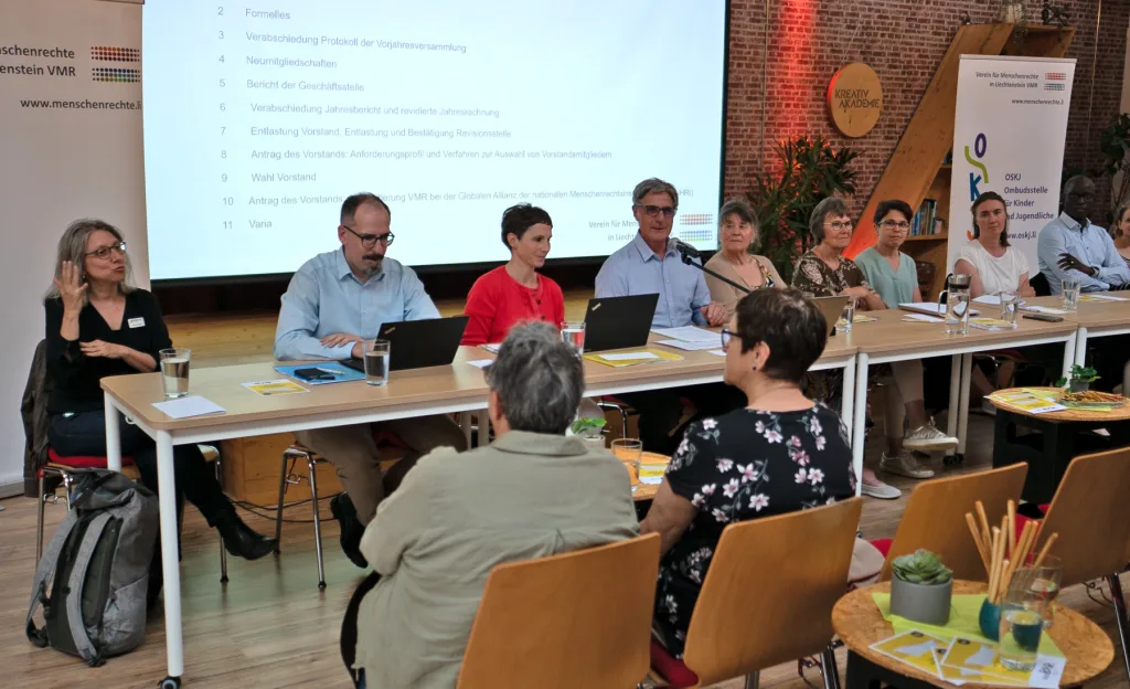Mitgliederversammlung des Vereins für Menschenrechte in Liechte