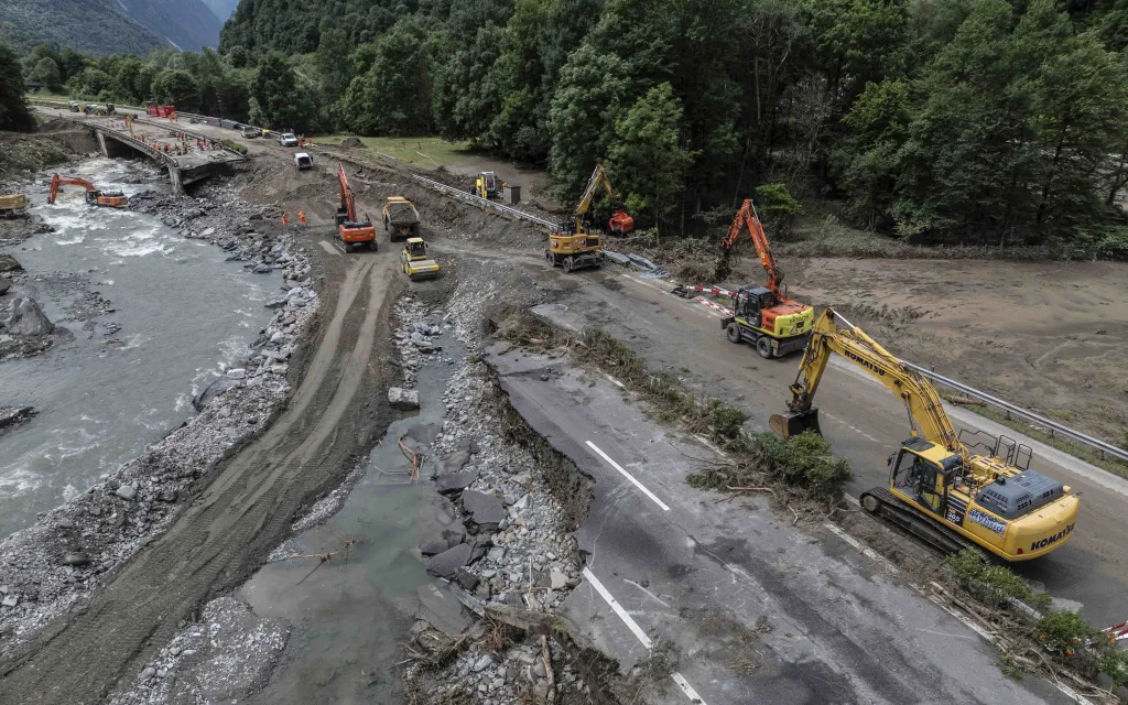 Baustelle A13 bei Misox