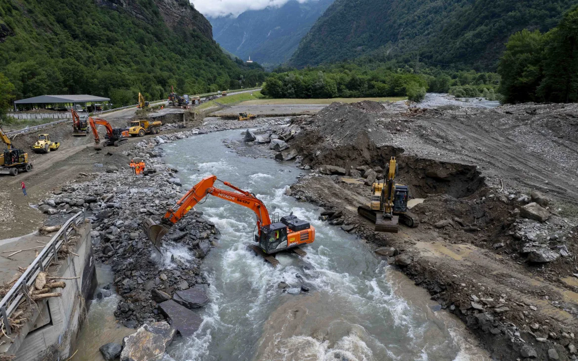Baustelle A13 bei Misox