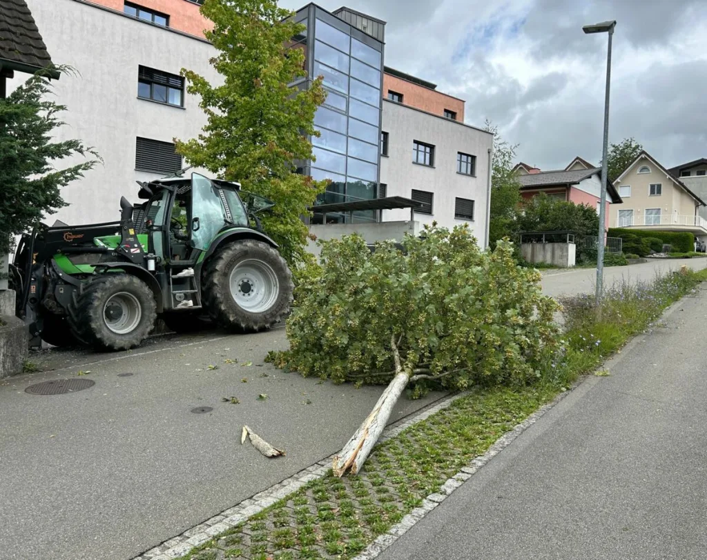 Traktorunfall in Mauren