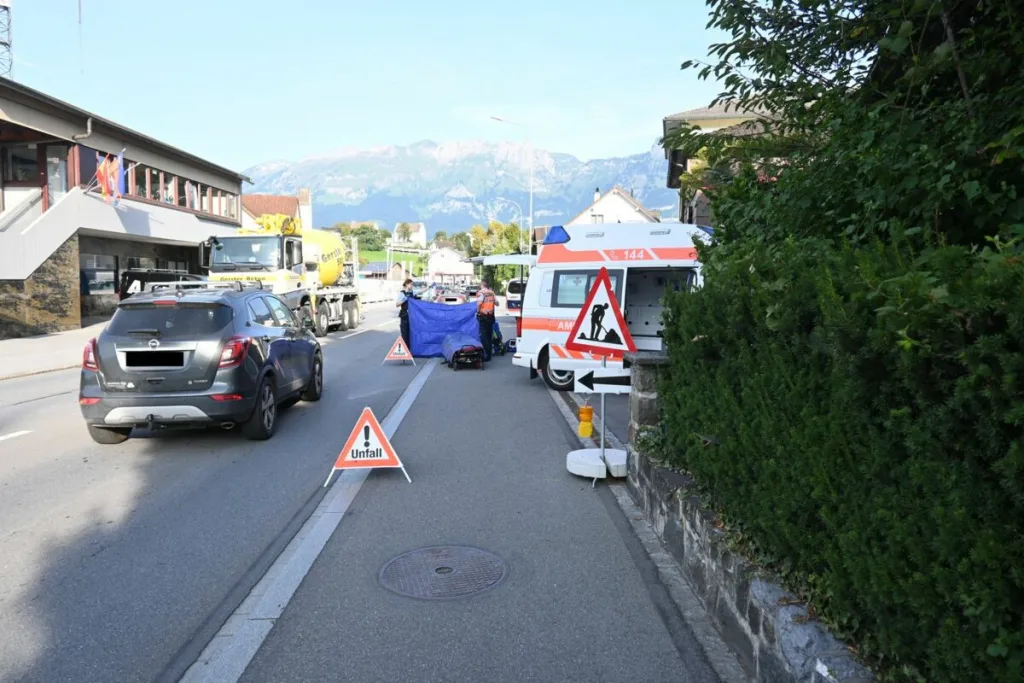 E-Bike Unfall in Gamprin-Bendern