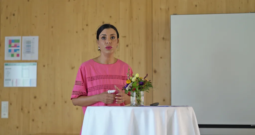 Bildiungsministerin Dominique Hasler