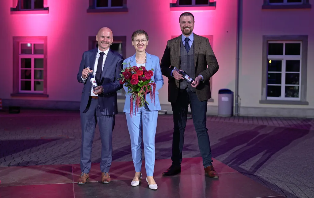 Hubert Büchel, Brigitte Haas und Emanuel Schädler