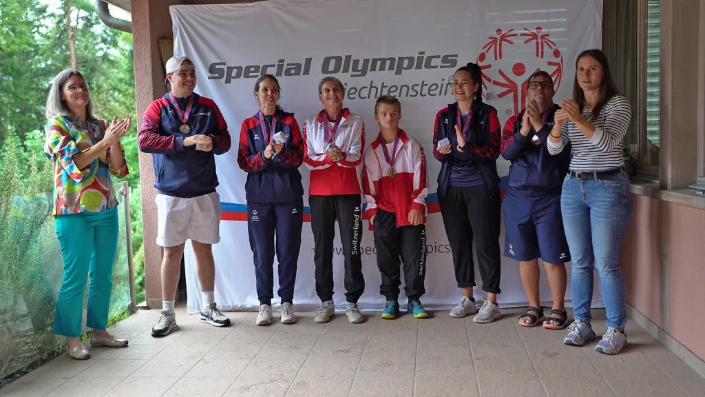 3. Platz: Special Olympics Liechtenstein 5, 2. Platz: Special Olympics Liechtenstein 6 und auf dem 1. Platz: Special Olympics 