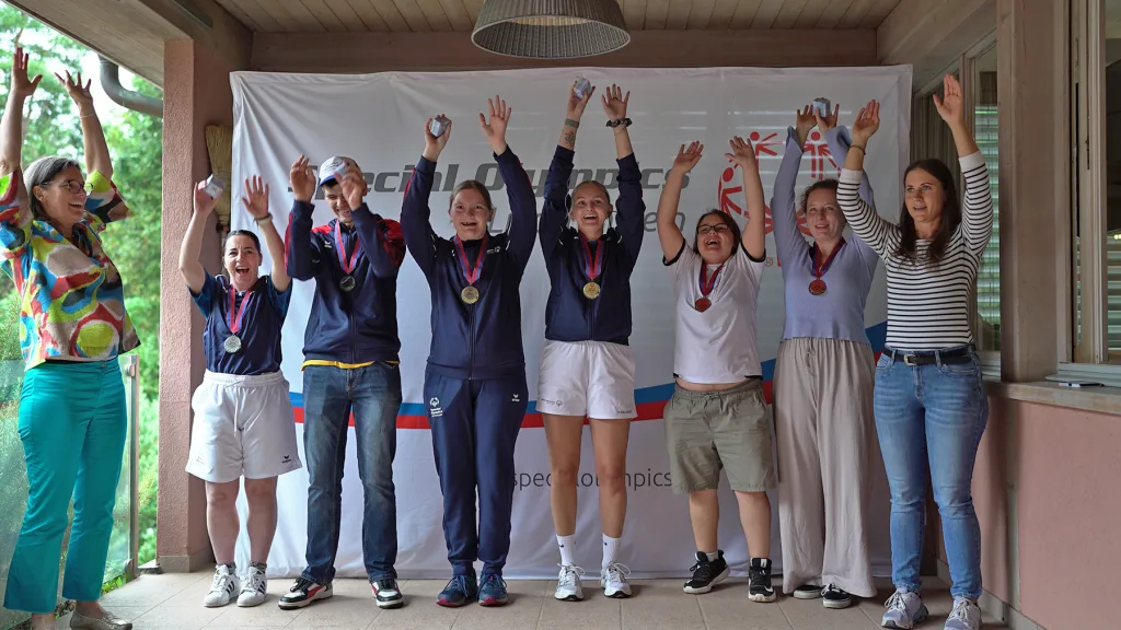 3. Platz: Special Olympics , 2. Platz: Special Olympics und auf dem 1. Platz: Special Olympics 