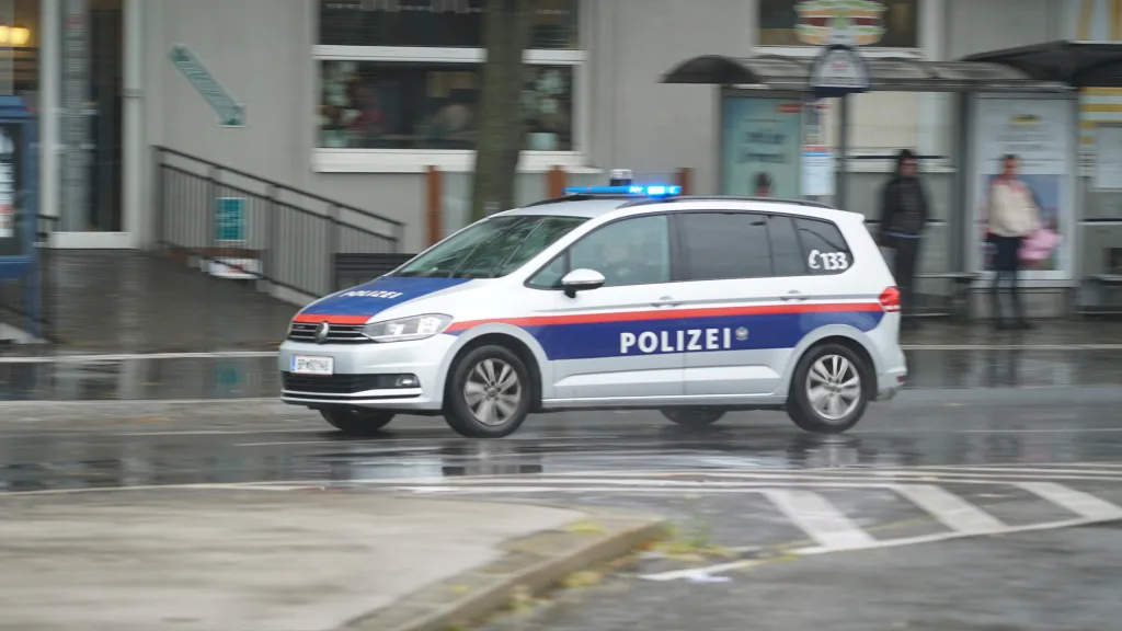 Polizeiauto in Österreich