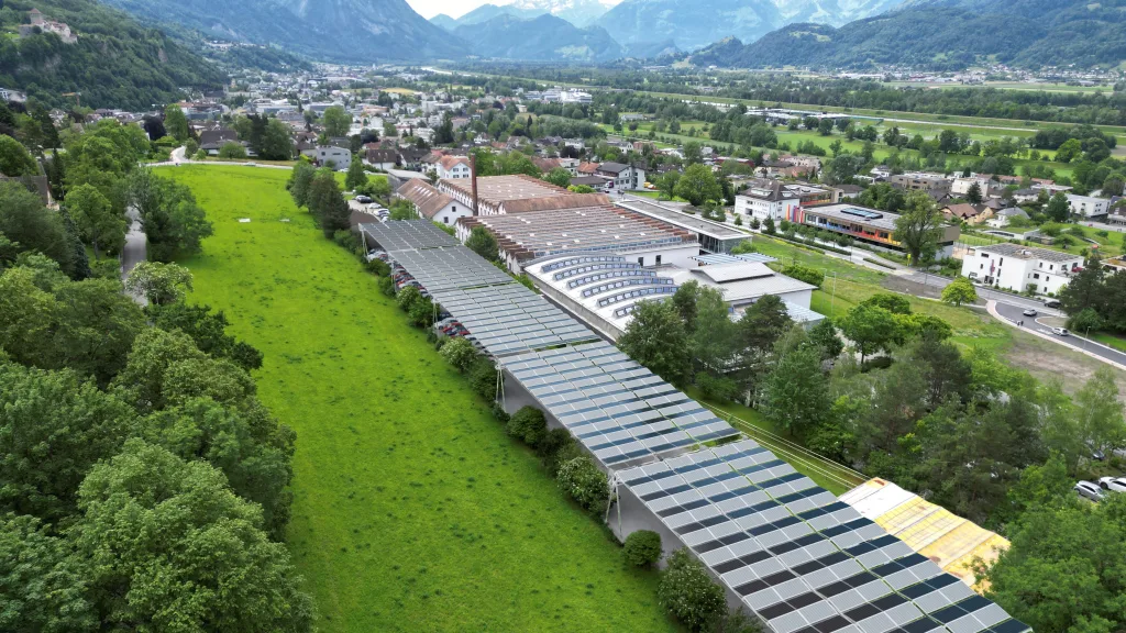 Visualisierung Solarfaltdach Spoerry Fabrikweg