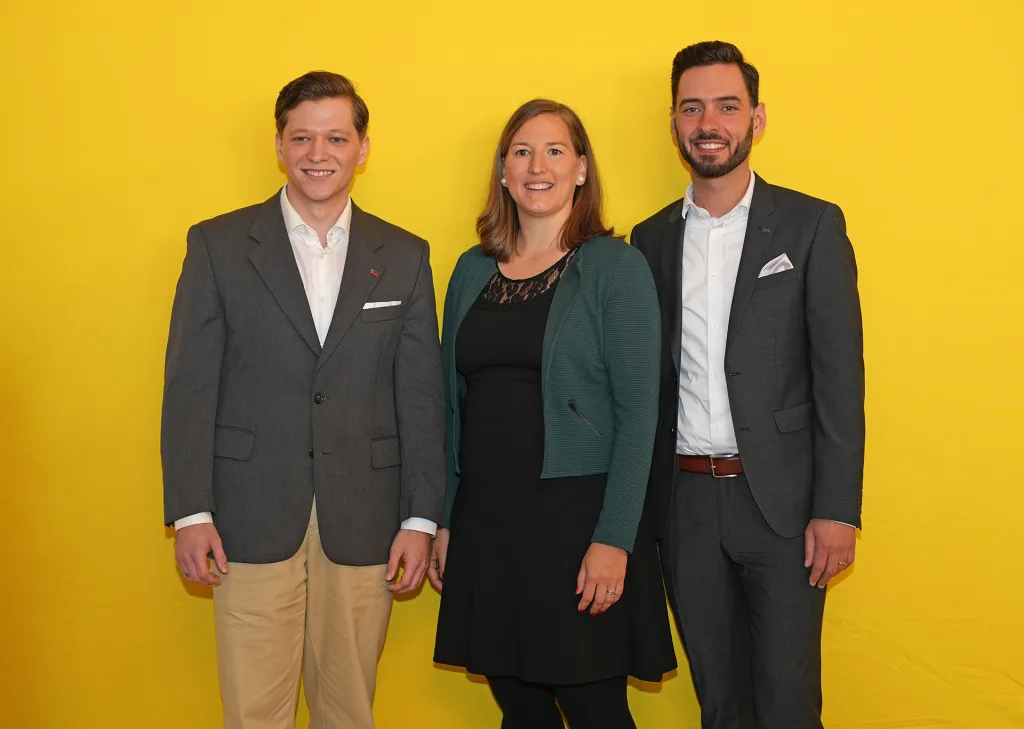 Nico Büchel, Franziska Hoop und Fabian Haltlinner