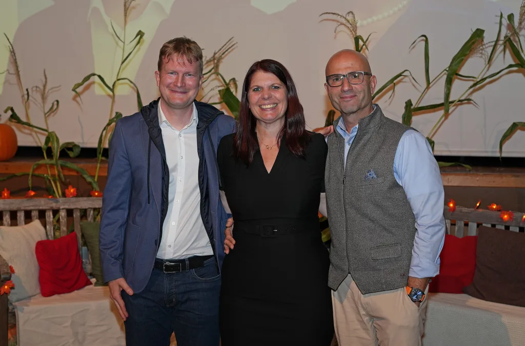 Elias Jehle, Tanja Cissé und Johannes Zimmermann bei der VU Noninationsveranstaltung in Eschen-Nendeln