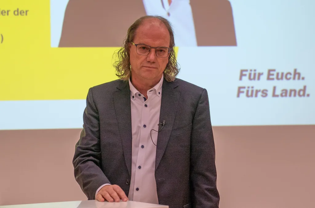 Helmut Hasler bei der Nomination als Landtagskandidat