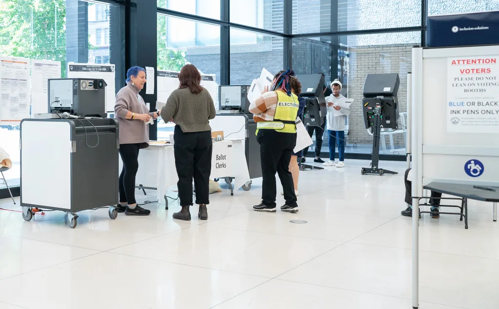 Wahllokal in Washington, DC