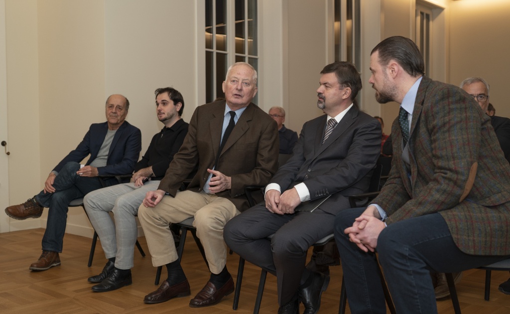 S.D. Fürst Hans Adam von und zu Liechtenstein, Prof. Dr. Václav Horcicka und Emanuel Schädler