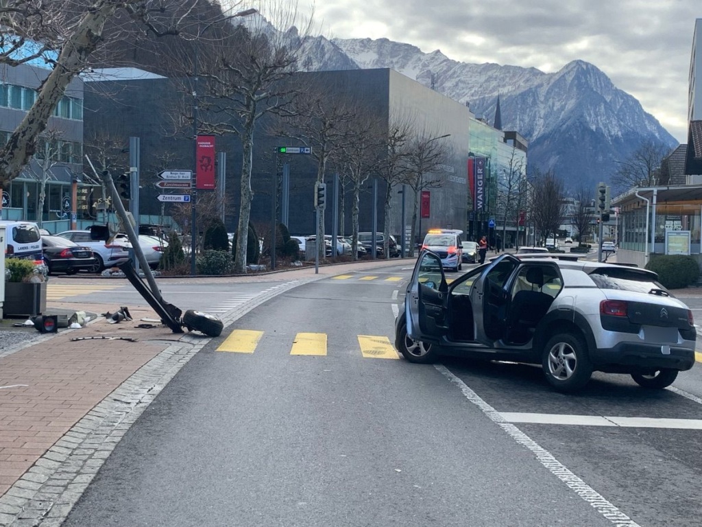 Selbstunfall in Vaduz