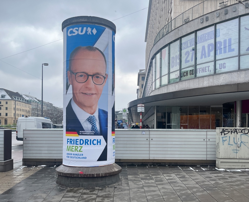 Wahlplakat von Friedrich Merz