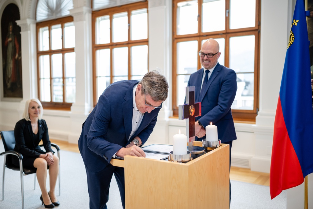 Vereidigung Vizevorsteher Gemeinde Triesen