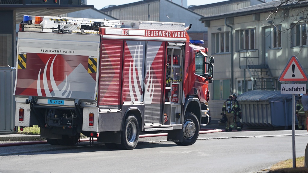 Feuerwehr Vaduz im Einsatz in Triesen am 5. März 2025