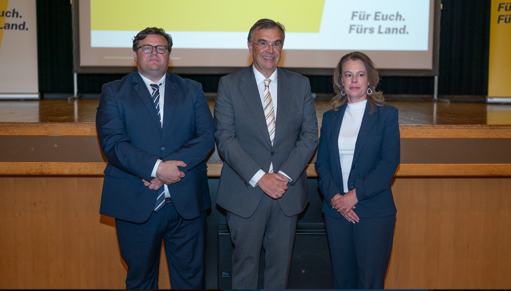 Thomas Hasler, Alexander Batliner und Eva-Maria Bechter