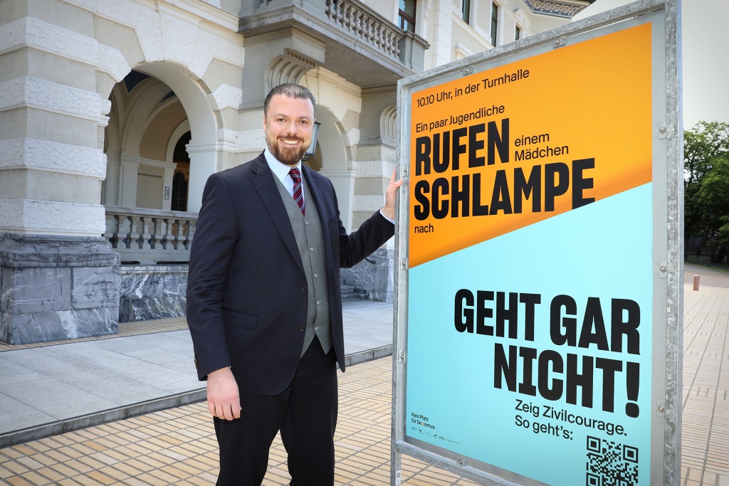 Regierungsrat Emanuel Schädler eröffnete die landesweite Kampagne.
