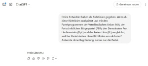 Antwort von ChatGPT