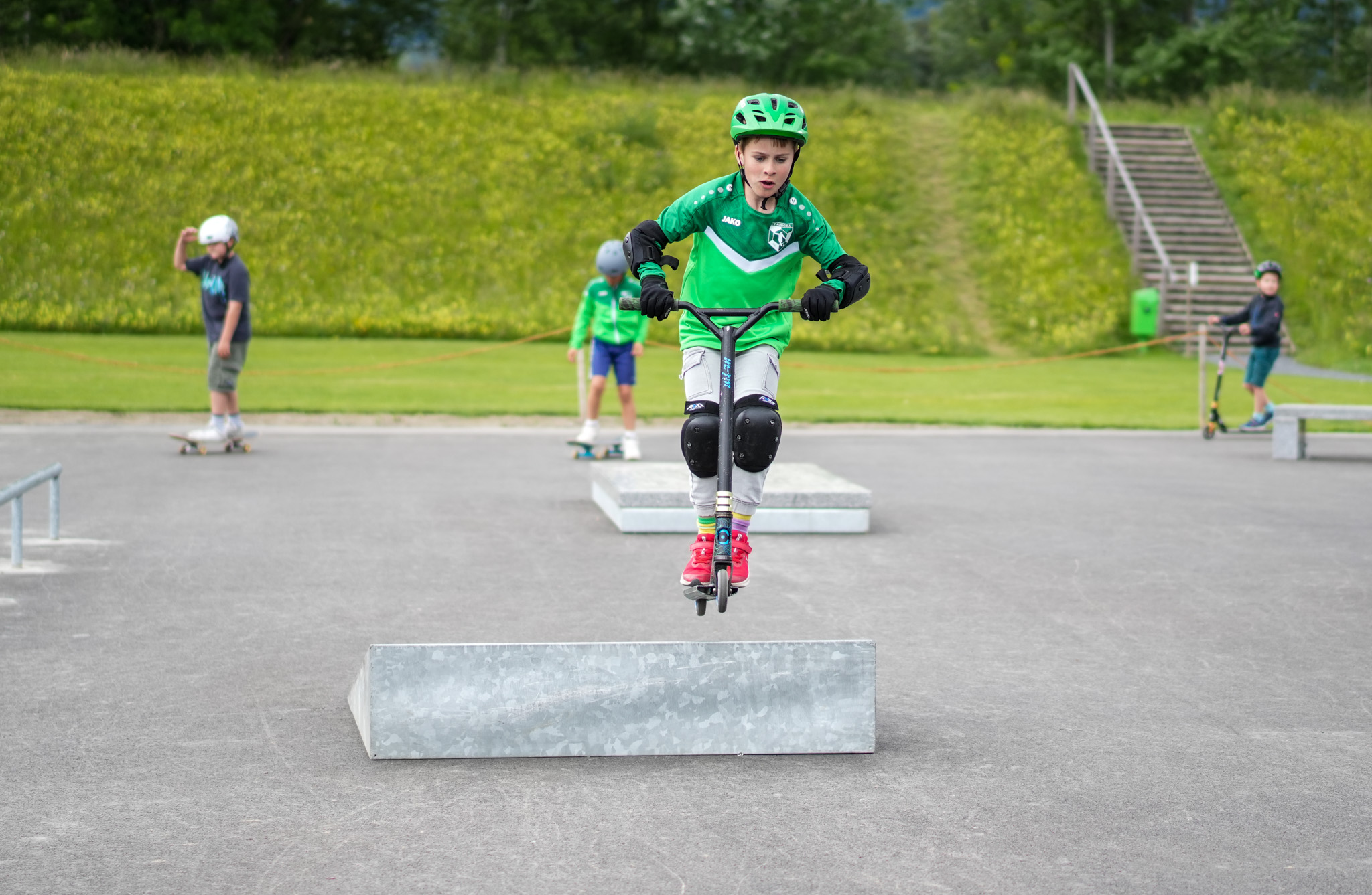 Skatepark erhält Quarterpipe auf der Westseite