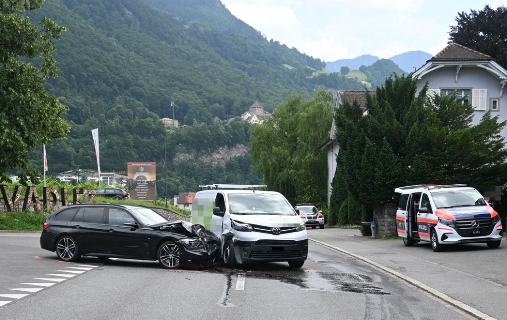 Zusammenstoss in Vaduz