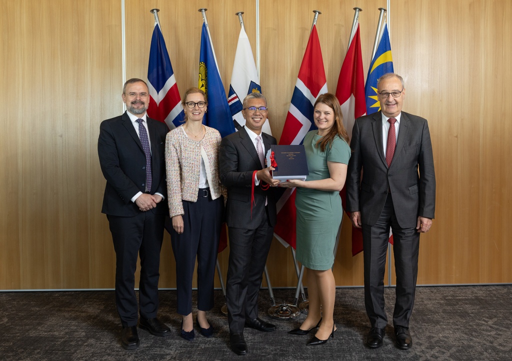 Daði Már Kristófersson, Sabine Monauni, Tengku Zafrul Aziz, Cecilie Myrseth, Guy Parmelin