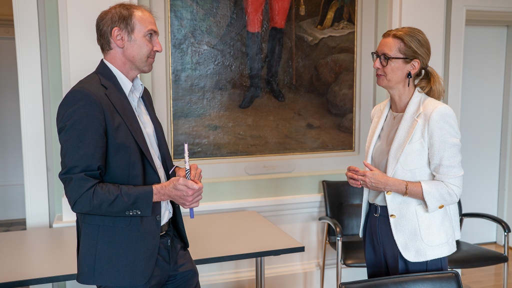 Regierungschefin-Stellvertreterin Sabine Monauni im Interview mit Gregor Meier