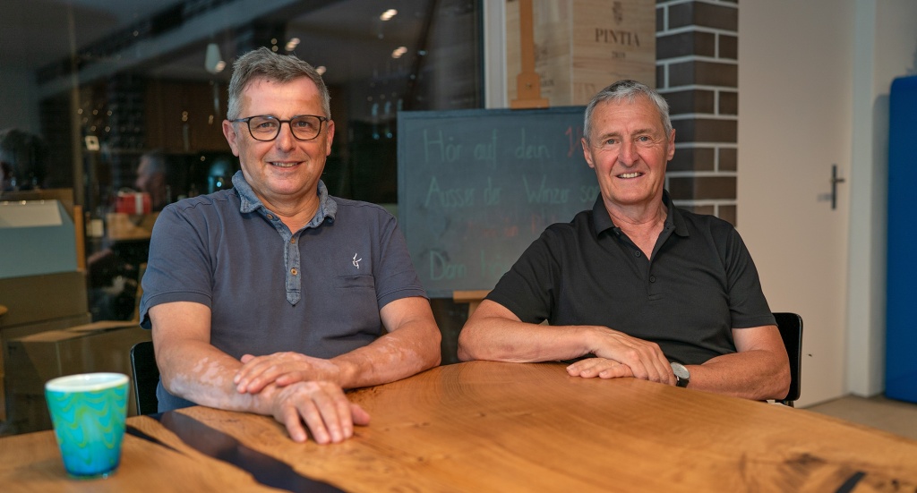 Egbert Sprenger und Rony Bargetze von der Arbeitsgruppe Theodor Banzer Hus