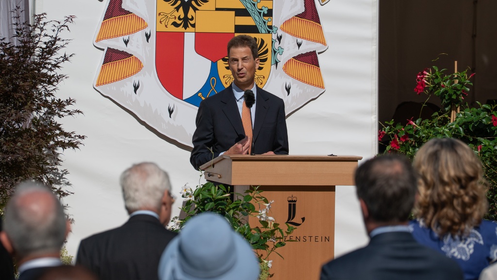 S.D. Erbprinz Alois von und zu Liechtenstein beim Staatsfeiertag 2025