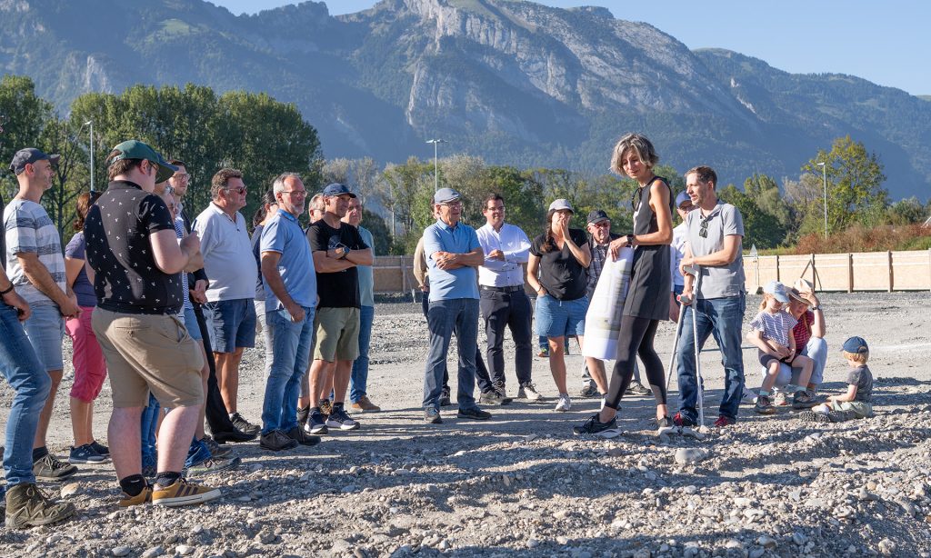 Besichtigung Baustelle SZU II in Ruggell