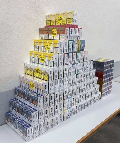 Geschmuggelte Tabakwaren