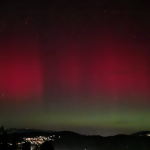 Nordlichter über dem Rheintal