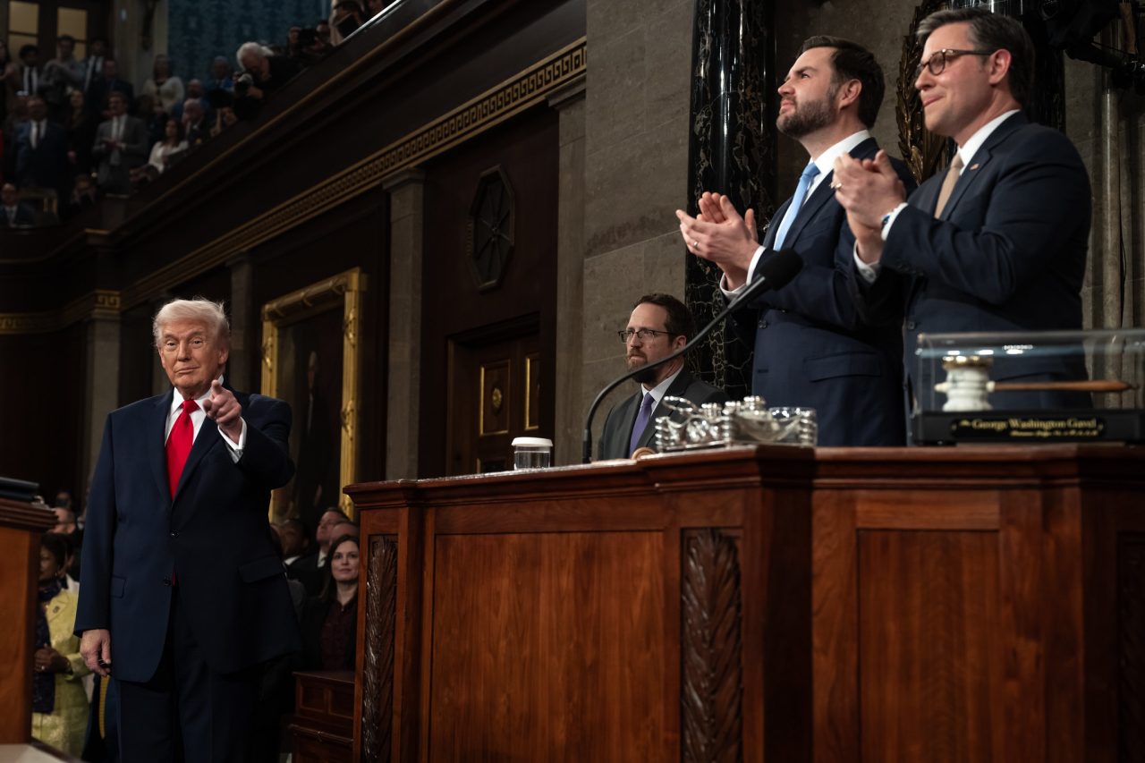 Trump bei seiner Rede der Nation