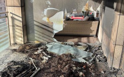 Feuer auf Balkon – Schnelles Eingreifen verhindert Schlimmeres