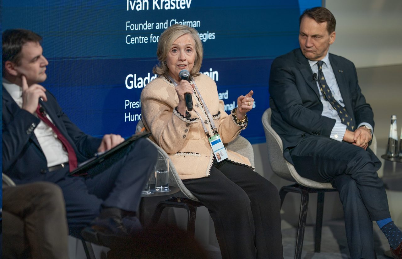 Petr Macinka, Hillary R. Clinton und Radosław Sikorsk