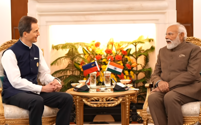 Erbprinz Alois zu bilateralen Gesprächen bei Premierminister Modi