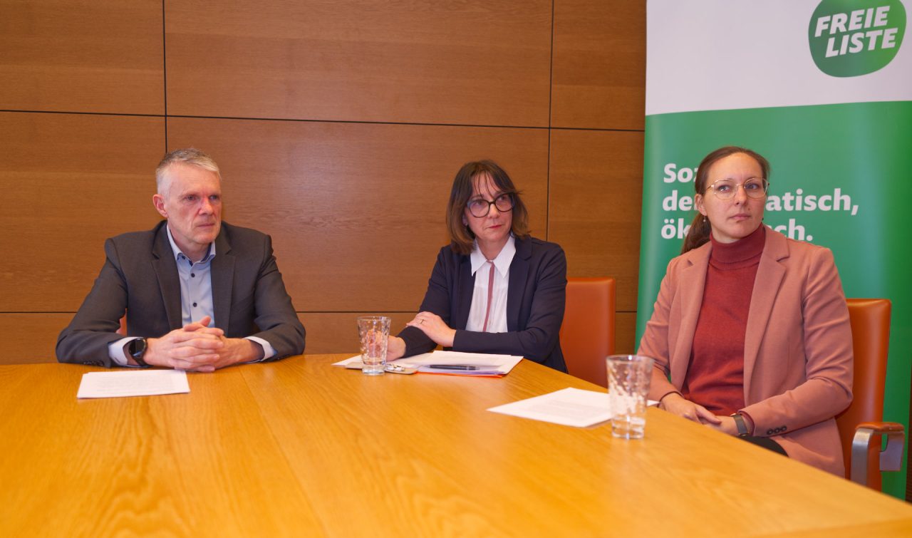 Pressekonferenz der Freien Liste